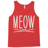 meow cute cat face Tank Top