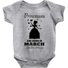 Princesses Are Born In March Baby Onesie