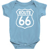 route 66 stampa bianca starda america sport Baby Onesie