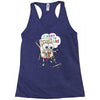 leaf cartoon Racerback Tank