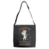 Unicorns are born in January Adjustable Strap Totes
