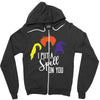 spell on you white letter Zipper Hoodie