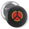 watermelon peace sign Pin-back button