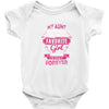 My Aunt Is Totally My Most Favorite Girl Baby Onesie
