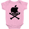 apple skull Baby Onesie