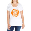 orange vec Ladies Curvy T-Shirt