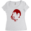 deadpool face Women's Triblend Scoop T-shirt