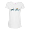 cat mom Maternity Scoop Neck T-shirt