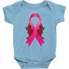 breast cancer pink ribbon Baby Bodysuit