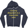 cleverly disqused as a respon Zipper Hoodie
