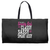classy sassy Weekender Totes