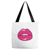 lips shiny Tote Bags