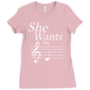 she wants the d black Ladies Fitted T-Shirt