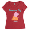 peppa pig mommy pig Women's Triblend Scoop T-shirt