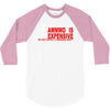 ammo expensive no warning shot funny nra rifle pistol shoot shooting t 3/4 Sleeve Shirt