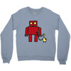 bird powered robot Crewneck Sweatshirt