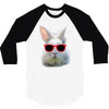 Easter Bunny Face Too Hip To Hop 3/4 Sleeve Shirt