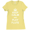 keep calm play flute Ladies Fitted T-Shirt