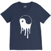 yang and yin dripping chinese symbol fashion geek samurai V-Neck Tee