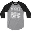 there are 10 kinds of people 3/4 Sleeve Shirt