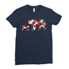 mama bear baby bear floral Ladies Fitted T-Shirt
