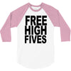 free high fives t shirt x large funny humor geek awesome highfive cool 3/4 Sleeve Shirt