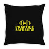 safe sex train gym workout funny gift Throw Pillow