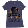 Beer A Way Of Life Ladies Fitted T-Shirt