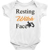 resting witch face   fall t shirt   funny halloween Baby Onesie