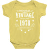 original parts vintage established 1978 perfectly aged Baby Bodysuit