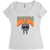Doom With Mask Women's Triblend Scoop T-shirt