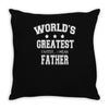 worlds greatest farter funny fathers day new men t shirt w10 Throw Pillow