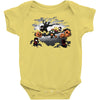 oblivious ninja trick or treat Baby Onesie