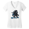 alien eats alien Women's V-Neck T-Shirt