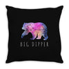 Big Dipper with Galaxy Throw Pillow