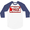 texas made lone star license plate 3/4 Sleeve Shirt
