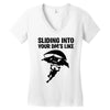 sliding into your dm's like Women's V-Neck T-Shirt