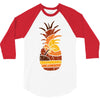 pineapple and beach 3/4 Sleeve Shirt