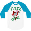 Grandma Shark -Shark Do Do Do 3/4 Sleeve Shirt