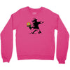 banksy flower Crewneck Sweatshirt