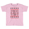 Emo Gothic Ugly Christmas Sweater Toddler T-shirt