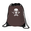 rock skull Drawstring Bags