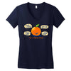 rhyming orange Women's V-Neck T-Shirt