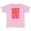 kanye west president 2020 funny humor mtv vma awards hip hop rap Toddler T-shirt
