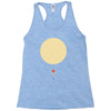 minimal solar system Racerback Tank