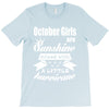 October Girls Are Sunshine Mixed With A Little Hurricane T-Shirt