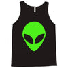 uomo alieno ufo stampa verde fluo divertente mitiche Tank Top