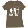 your wife, my wife Ladies Fitted T-Shirt