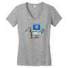 blue screen of death Women's V-Neck T-Shirt