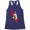 american eagle usa flag head Racerback Tank